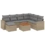 Garden sofa set with beige cushions mix 8 pieces PE rattan by , Garden sets - Ref: Foro24-3256570, Price: 522,84 €, Discount: %