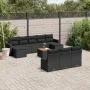 11-piece garden sofa set and black synthetic rattan cushions by , Garden sets - Ref: Foro24-3256657, Price: 614,69 €, Discoun...