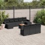 11-teilige Gartensofagarnitur und schwarze synthetische Rattankissen von , Gartensets - Ref: Foro24-3256657, Preis: 622,24 €,...