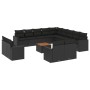 14-piece garden sofa set with black synthetic rattan cushions by , Garden sets - Ref: Foro24-3256727, Price: 985,68 €, Discou...