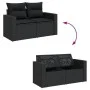 14-piece garden sofa set with black synthetic rattan cushions by , Garden sets - Ref: Foro24-3256727, Price: 976,55 €, Discou...
