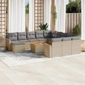 Garden sofa set with beige cushions mix 13 pieces PE rattan by , Garden sets - Ref: Foro24-3256759, Price: 875,37 €, Discount: %