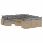 Garden sofa set with beige cushions mix 13 pieces PE rattan by , Garden sets - Ref: Foro24-3256759, Price: 874,78 €, Discount: %
