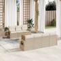 Garden sofa set with beige cushions 8 pcs PE rattan by , Garden sets - Ref: Foro24-3256800, Price: 577,80 €, Discount: %