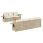Garden sofa set with beige cushions 8 pcs PE rattan by , Garden sets - Ref: Foro24-3256800, Price: 625,51 €, Discount: %