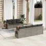 8-piece garden sofa set and gray synthetic rattan cushions by , Garden sets - Ref: Foro24-3256802, Price: 521,59 €, Discount: %