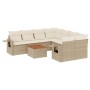 9-teiliges Gartensofa-Set mit beigen synthetischen Rattankissen von , Gartensets - Ref: Foro24-3256821, Preis: 658,62 €, Raba...