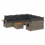 9-teiliges Gartenmöbel-Set und graue synthetische Rattankissen von , Gartensets - Ref: Foro24-3256823, Preis: 561,46 €, Rabat...