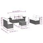 Garden sofa set with beige cushions 8 pcs PE rattan by , Garden sets - Ref: Foro24-3256849, Price: 555,37 €, Discount: %