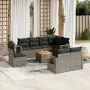 Set de muebles de jardín 9 pzas y cojines ratán sintético gris de , Conjuntos de jardín - Ref: Foro24-3256991, Precio: 594,59...