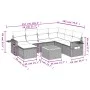 Garden sofa set with beige cushions 8 pcs PE rattan by , Garden sets - Ref: Foro24-3257010, Price: 560,38 €, Discount: %