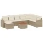 9-piece garden sofa set with beige synthetic rattan cushions by , Garden sets - Ref: Foro24-3257031, Price: 629,49 €, Discoun...