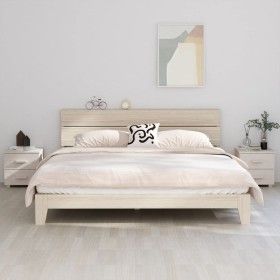 Nachttische 2 Stk. HAMAR massive Kiefer weiß 40x35x44,5 cm von vidaXL, Nachttische - Ref: Foro24-340409, Preis: 66,43 €, Raba...