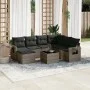 Set de sofás de jardín 8 pzas y cojines ratán sintético gris de , Conjuntos de jardín - Ref: Foro24-3252847, Precio: 489,20 €...