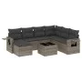 8-piece garden sofa set and gray synthetic rattan cushions by , Garden sets - Ref: Foro24-3252847, Price: 488,72 €, Discount: %