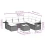 8-piece garden sofa set and gray synthetic rattan cushions by , Garden sets - Ref: Foro24-3252847, Price: 488,72 €, Discount: %