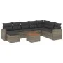 9-teiliges Gartenmöbel-Set und graue synthetische Rattankissen von , Gartensets - Ref: Foro24-3257033, Preis: 535,73 €, Rabat...