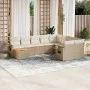 Gartensofa-Set mit beigen Kissen, 10-teilig, synthetisches Rattan von , Gartensets - Ref: Foro24-3257059, Preis: 716,01 €, Ra...