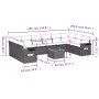 Garden sofa set with beige cushions mix 11 pieces PE rattan by , Garden sets - Ref: Foro24-3257067, Price: 681,99 €, Discount: %