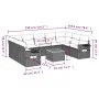 Gartensofa-Set mit beigen Kissen, 10-teilig, synthetisches Rattan von , Gartensets - Ref: Foro24-3257038, Preis: 700,97 €, Ra...