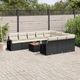 11-teiliges Gartensofa-Set und schwarze synthetische Rattankissen von , Gartensets - Ref: Foro24-3257071, Preis: 631,89 €, Ra...