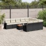 11-piece garden sofa set and black synthetic rattan cushions by , Garden sets - Ref: Foro24-3257071, Price: 639,51 €, Discoun...