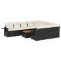 11-teiliges Gartensofa-Set und schwarze synthetische Rattankissen von , Gartensets - Ref: Foro24-3257071, Preis: 639,73 €, Ra...