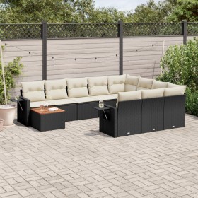 11-piece garden sofa set and black synthetic rattan cushions by , Garden sets - Ref: Foro24-3257078, Price: 639,51 €, Discoun...