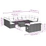 Gartensofa-Set mit Kissen, 13-teilig, beiges synthetisches Rattan von , Gartensets - Ref: Foro24-3257129, Preis: 895,21 €, Ra...
