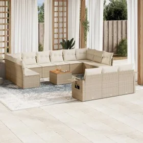 14-piece garden sofa set with beige synthetic rattan cushions by , Garden sets - Ref: Foro24-3257136, Price: 944,55 €, Discou...