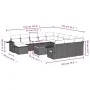 Garden sofa and cushion set 13 pieces black synthetic rattan by , Garden sets - Ref: Foro24-3257197, Price: 780,96 €, Discoun...