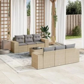 7-piece garden sofa set and beige synthetic rattan cushions by , Garden sets - Ref: Foro24-3254646, Price: 558,00 €, Discount: %