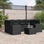 7-teiliges Garten-Essset und schwarze Kissen aus synthetischem Rattan von , Gartensets - Ref: Foro24-3254652, Preis: 507,23 €...