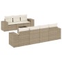 Gartensofa-Set mit beigen Kissen 8 Stück PE-Rattan von , Gartensets - Ref: Foro24-3254665, Preis: 609,92 €, Rabatt: %