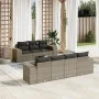 8-piece garden sofa set and gray synthetic rattan cushions by , Garden sets - Ref: Foro24-3254667, Price: 543,45 €, Discount: %