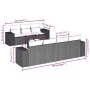 8-piece garden sofa set and gray synthetic rattan cushions by , Garden sets - Ref: Foro24-3254667, Price: 543,45 €, Discount: %