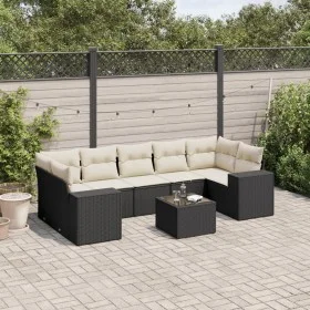 8-piece garden sofa set and black synthetic rattan cushions by , Garden sets - Ref: Foro24-3254673, Price: 513,29 €, Discount: %