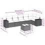 7-piece garden sofa set with gray PE rattan cushions by , Garden sets - Ref: Foro24-3254937, Price: 445,70 €, Discount: %