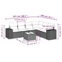 7-teiliges Gartensofa-Set und beige synthetische Rattankissen von , Gartensets - Ref: Foro24-3254956, Preis: 489,25 €, Rabatt: %