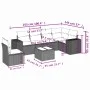 7-piece garden sofa set with gray PE rattan cushions by , Garden sets - Ref: Foro24-3254977, Price: 445,70 €, Discount: %