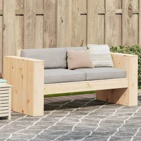 2-Sitzer-Gartensofa aus massivem Kiefernholz 134x60x62 cm von , Outdoor-Sofas - Ref: Foro24-832369, Preis: 130,70 €, Rabatt: %