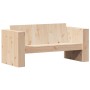 2-seater garden sofa solid pine wood 134x60x62 cm by , Outdoor sofas - Ref: Foro24-832369, Price: 131,81 €, Discount: %