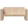 2-seater garden sofa solid pine wood 134x60x62 cm by , Outdoor sofas - Ref: Foro24-832369, Price: 130,29 €, Discount: %