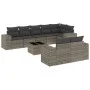 9-teiliges Gartenmöbel-Set und graue synthetische Rattankissen von , Gartensets - Ref: Foro24-3255167, Preis: 623,20 €, Rabat...