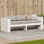 3 seater garden sofa solid white pine wood 189x60x62 cm by , Outdoor sofas - Ref: Foro24-832374, Price: 185,52 €, Discount: %