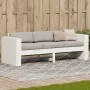 Sofá de jardín 3 plazas madera maciza pino blanco 189x60x62 cm de , Sofás de exterior - Ref: Foro24-832374, Precio: 183,15 €,...