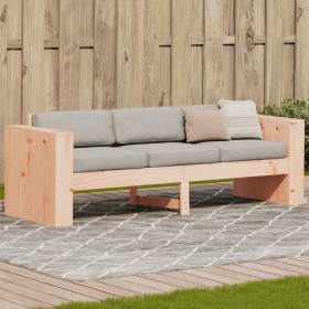 Sofá de jardín de 3 plazas madera maciza Douglas 189x60x62 cm de , Sofás de exterior - Ref: Foro24-832376, Precio: 167,11 €, ...