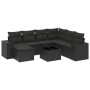 8-piece garden sofa set and black synthetic rattan cushions by , Garden sets - Ref: Foro24-3255242, Price: 512,07 €, Discount: %