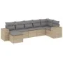7-piece garden sofa set and beige synthetic rattan cushions by , Garden sets - Ref: Foro24-3255216, Price: 483,60 €, Discount: %