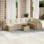 9-piece garden sofa set with beige synthetic rattan cushions by , Garden sets - Ref: Foro24-3255305, Price: 636,30 €, Discoun...